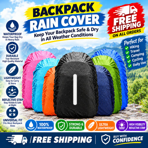 Waterproof backpack rain cover - waterproof,