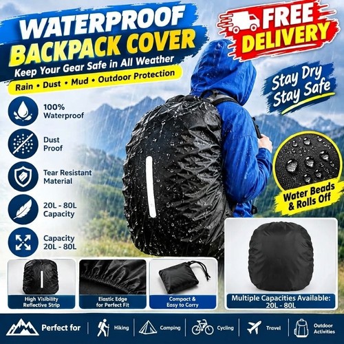 Waterproof backpack cover - waterproof, rain
