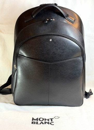 Montblanc black leather - black,